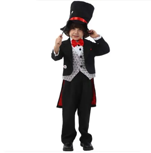 Toddler Boys Magic Magician Costume Halloween Cosplay Magician Costume