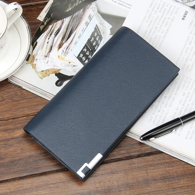 New Arrival Brand High Quality PU Leather Men's Long Wallet Black Wallets and Purses Card Holder Wallets Male Clutches Bag