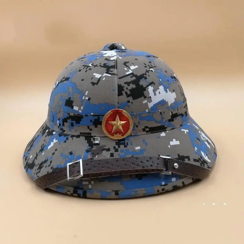 Вьетнамская армейская шляпа NVA VIETCONG VC PITH HELMET EXPLORER камуфляжная со
