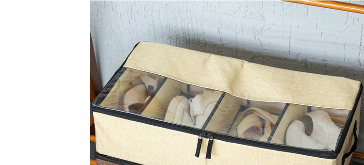 Luluhut моющаяся прозрачная коробка для обуви Нетканая Складная хорошо складируемая коробка для обуви Пылезащитная коробка коробки для хранения домашней обуви