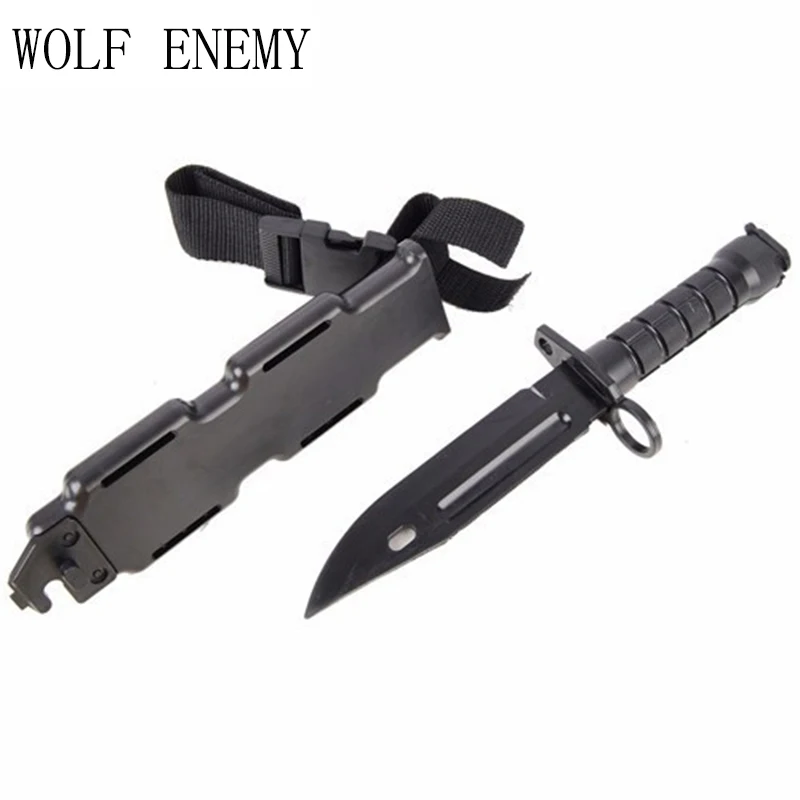 Airsoft Wargame игрушечное оружие Пластик M9 нож для походов и охоты обучение отдых
