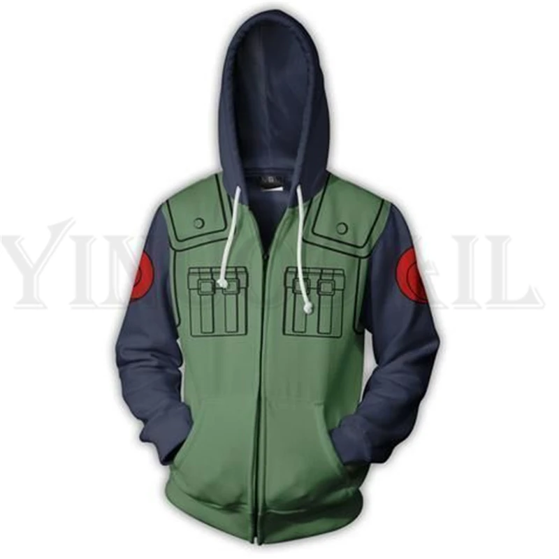 

Anime Naruto Sweatshirt Men and Women Zipper Hoodies UZUMAKI 3d Print Hooded Jacket for Boys Cosplay Costume Harajuku Streetwear