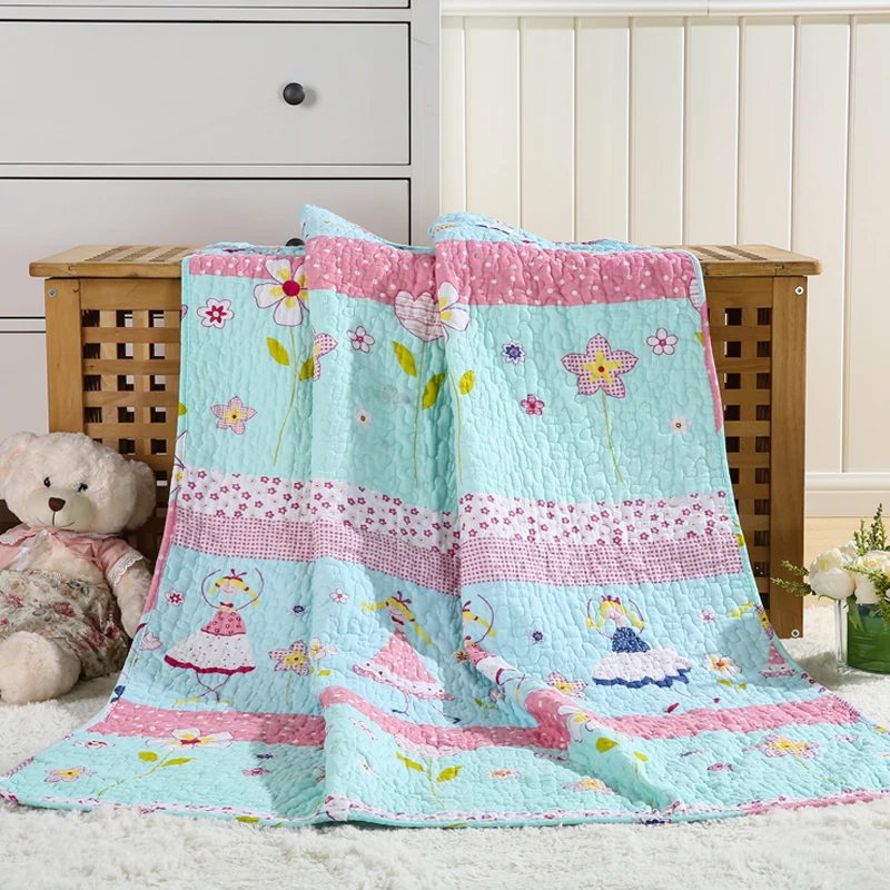 2017 children thin summer quilt air condition quilts cotton coverlet
