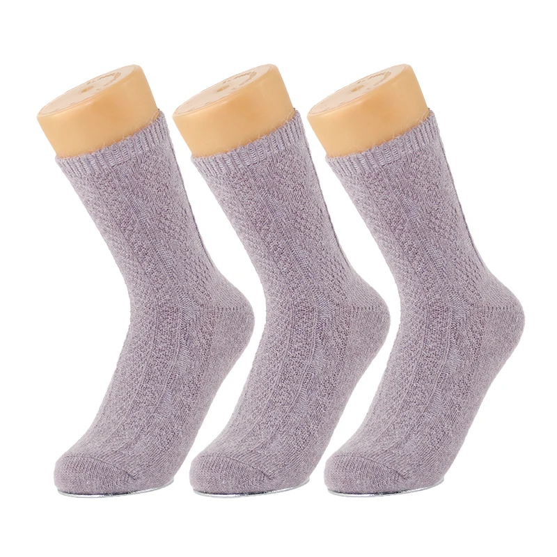 3PK натуральный мех кролика женские носки шерсть высококлассные мягкие теплые зимние короткие носки Coolmax компрессионный толстый бренд обуви женские носки