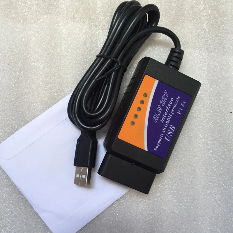 Бесплатная доставка v1.5 obd2 elm327 usb can bus сканер USB интерфейсный кабель OBDII elm 327