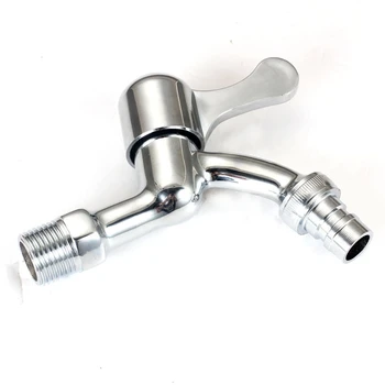 

Wall Mounted Bathroom Basin Sink Mop Pool Tap Bibcock Hardware Kitchen Faucet Single Handle Brass Chrome Valve Accessories