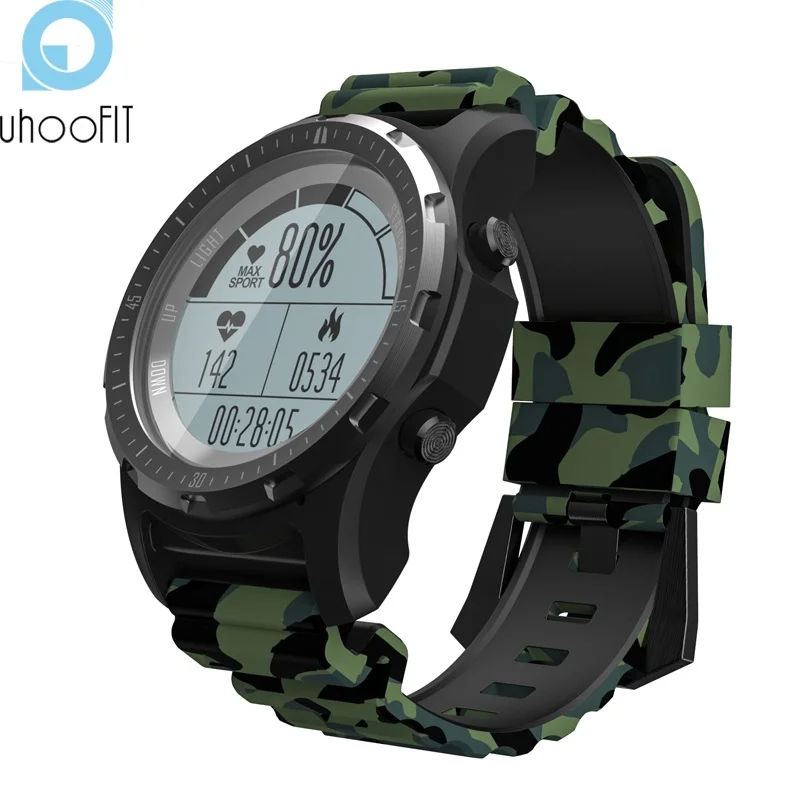UHOOFIT S966 Для мужчин gps Пеший Туризм Смарт часы динамический монитор сердечного