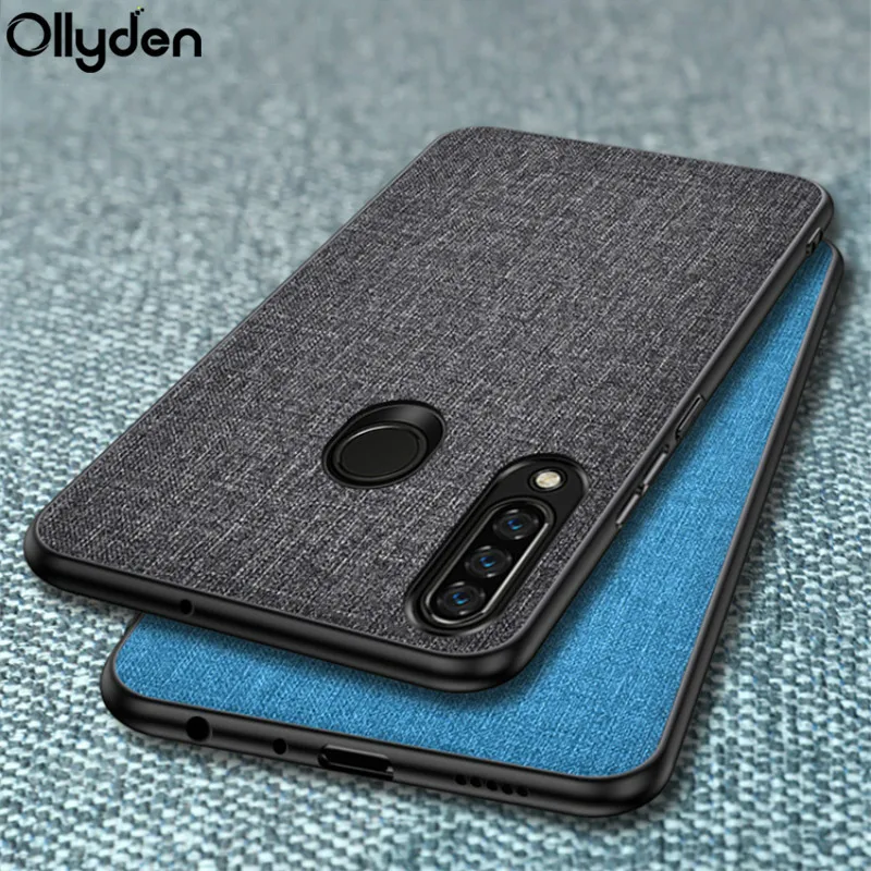 

Fabric Phone Case for Huawei Honor 8S 8A 8C 10i 10 Lite View 20 V20 Y5 Y7 2019 P Smart Plus 2019 Case Soft TPU Cloth Hard Cover