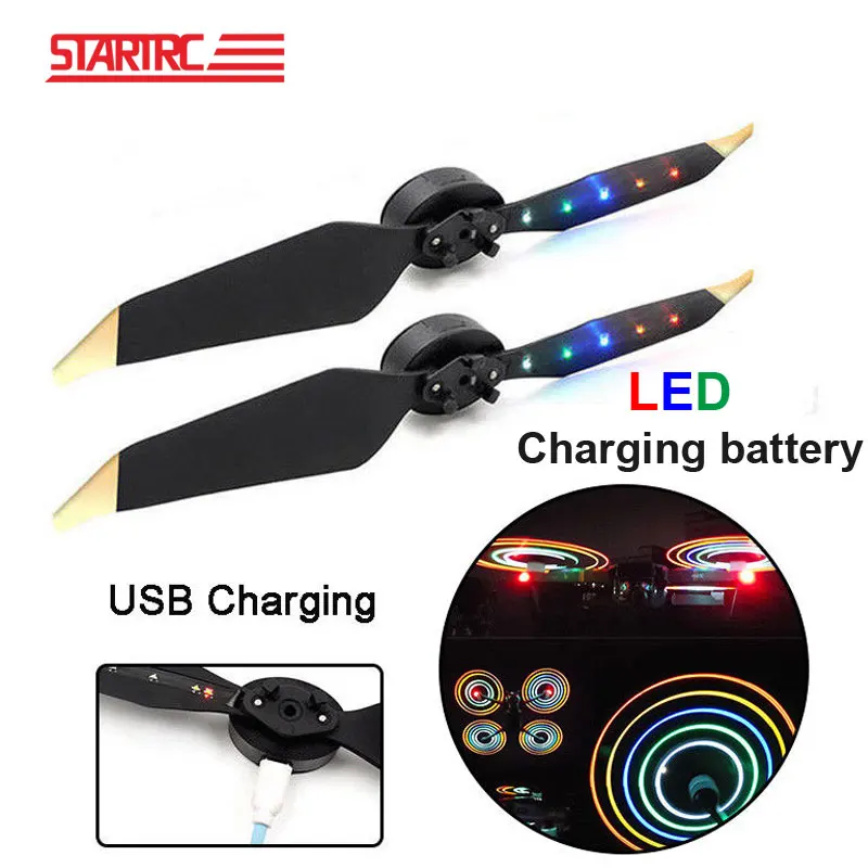 

STARTRC DJI Mavic 2 pro LED Flash 8331 propellers USB Charger Rechargeable Battery Propellers For DJI Mavic Pro Platinum Drone