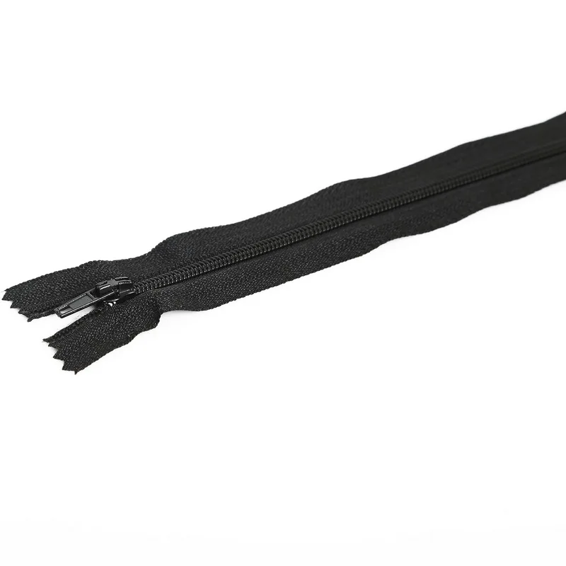 10 шт. 20 см длина нейлоновые молнии для сумок Одежда Подушка для расшития подушек Швейные аксессуары - Цвет: Black