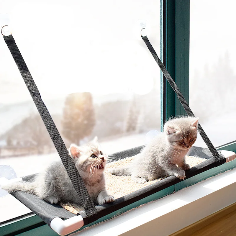 

Suspension hanging sucker windowsill cat house removable washable cat hammock