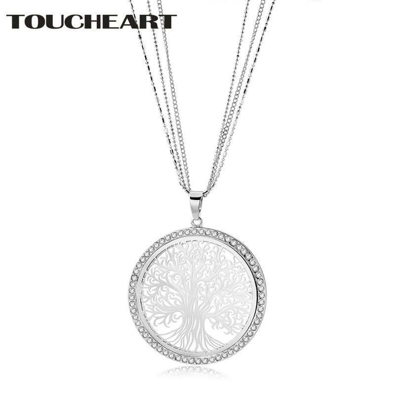 

TOUCHEART Tree Of Llife Statement Necklace & Pendants Women & Men Display Necklace Gold & Silver Chain Holder Necklace SNE180003