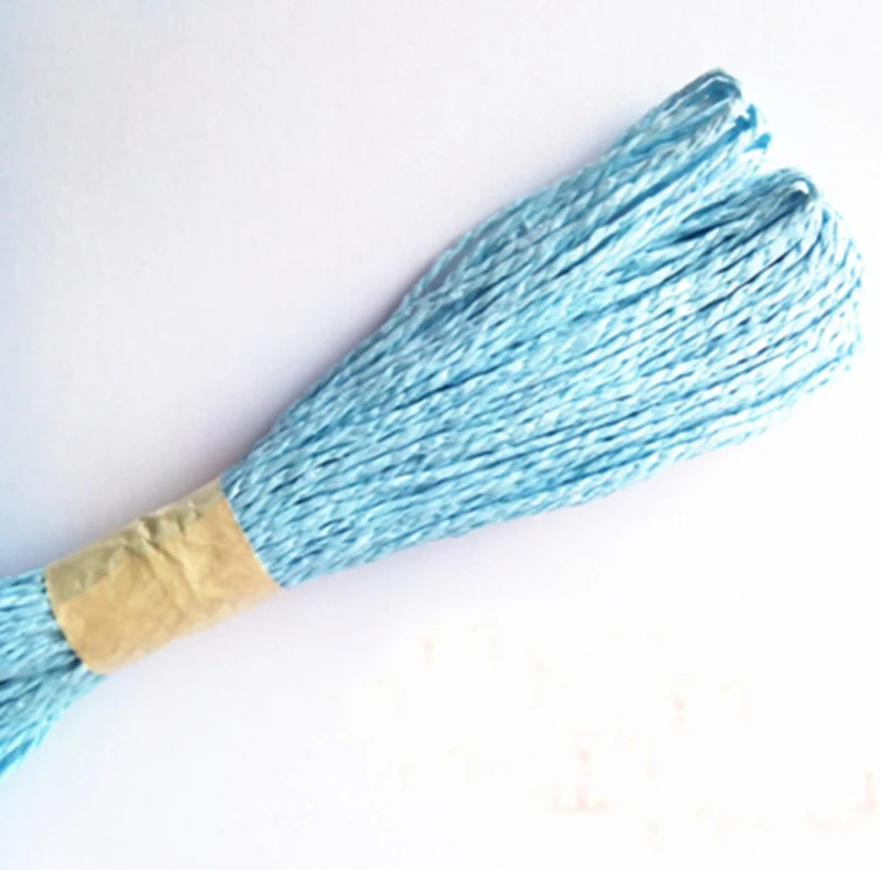 Бумажная веревка производство цветок упаковочные материалы дети ручной работы Diy бумажная веревка картина 30 м/лот - Цвет: Light blue
