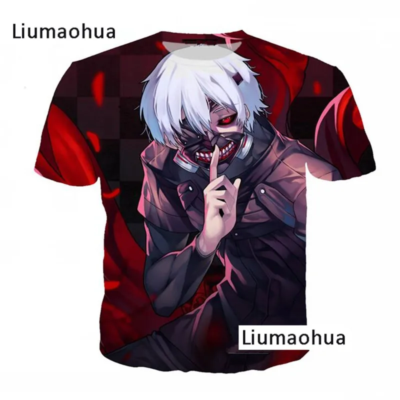 LIASOSO-Brand-Tops-Harajuku-Short-Sleeve-Cartoon-Anime-Tokyo-Ghoul-Kaneki-3D-Print-Round-Neck-T (3)