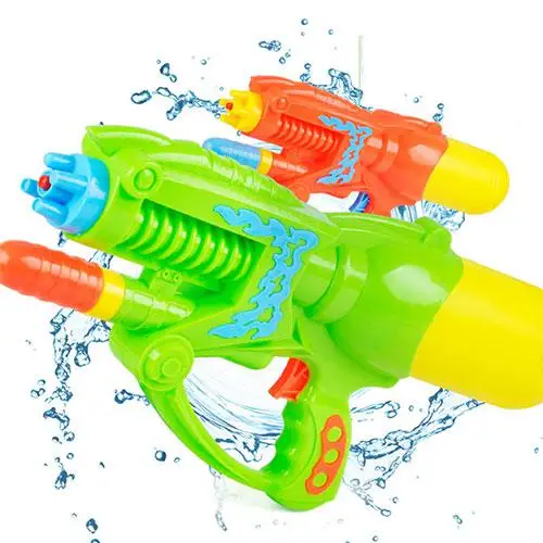Лидер продаж водяной пистолет Пластик двойной отверстие сопла тяги водяной пистолет проливной дождь брызги Blaster шутер пистолет с длинным позвонил игрушка водяной пистолет игрушки - Цвет: 2