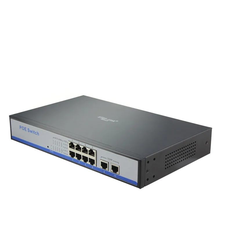 HYY8 smart desktop настенное крепление управлять 8 + 2 gigabit ethernet 150 w IEEE802.3af/at poe для 960 P/1080 P 2MP 3MP hd ip камеры