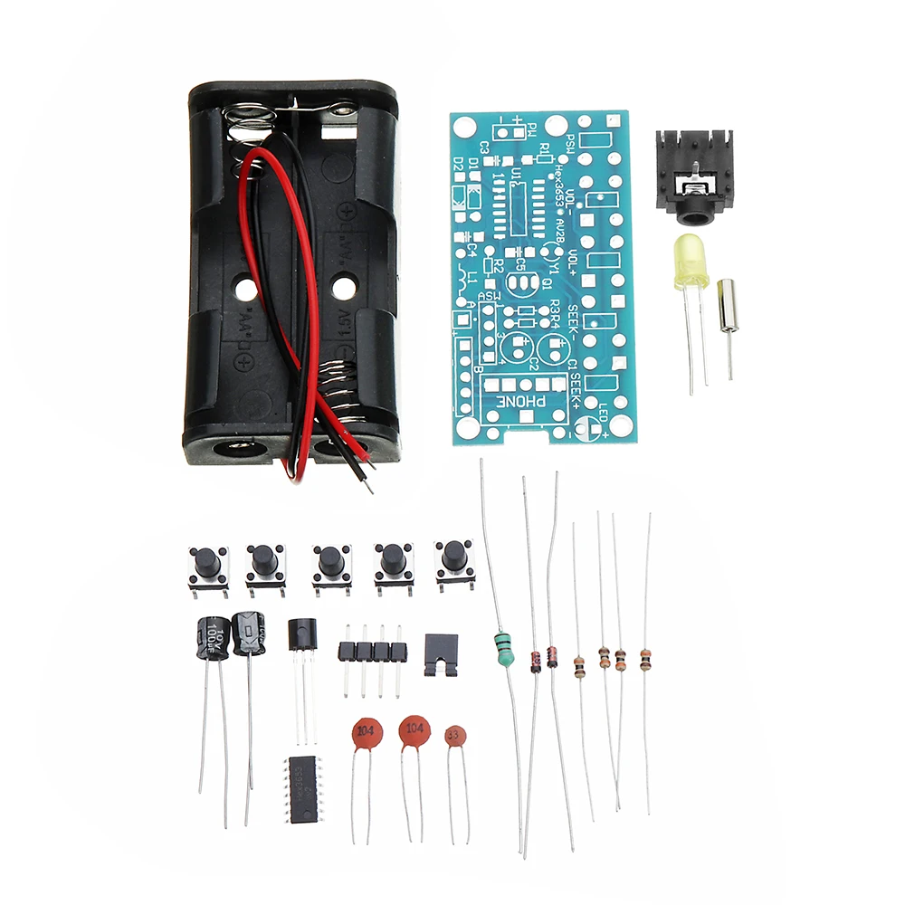 LEORY DIY DC 1 8 V-3 6 V 76 MHz-108 MHz беспроводной стерео PCB FM радио приемник модуль электронные