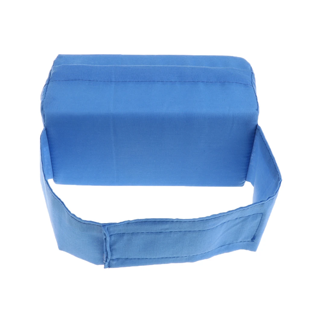 Soft Sponge Cotton Knee Pillow Leg Cushion Anti-Bedsore Ankle Foot Pad Blue/White