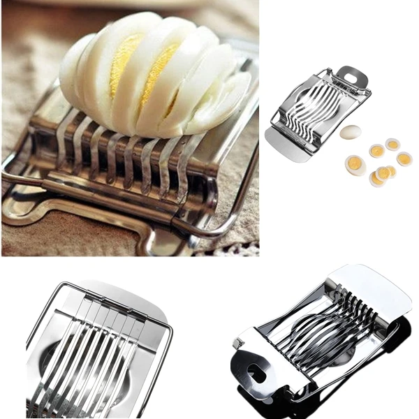 Оптовая продажа шт. 1 нержавеющая сталь вареное яйцо Slicer раздел резак гриб