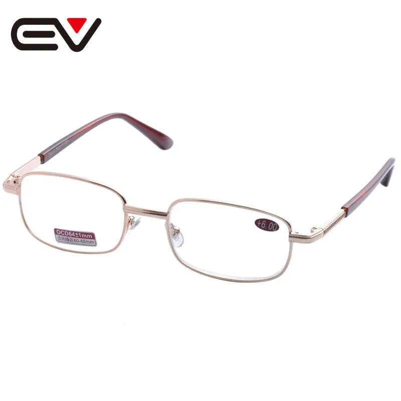 Fashion Men Women Metal Single Vision High Degree Reading Glasses