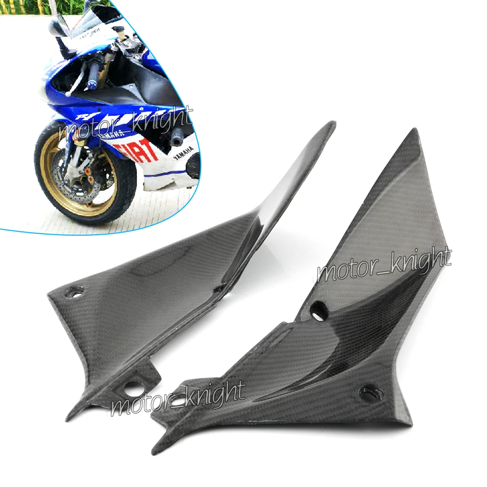 

Upper Front Dash Air Duct Ram Panel Trim Cowl Fairing Carbon Fiber For YAMAHA YZF-R1 R1 2002 2003