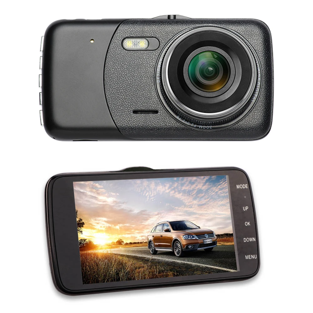 Podofo New Dual Lens Car DVR Cam Dashcam 4\