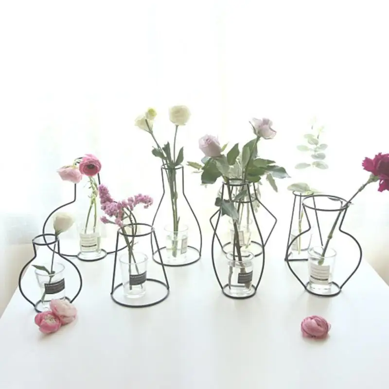 Iron style Miniature Garden Ornaments Iron Art Craft Simple Balcony