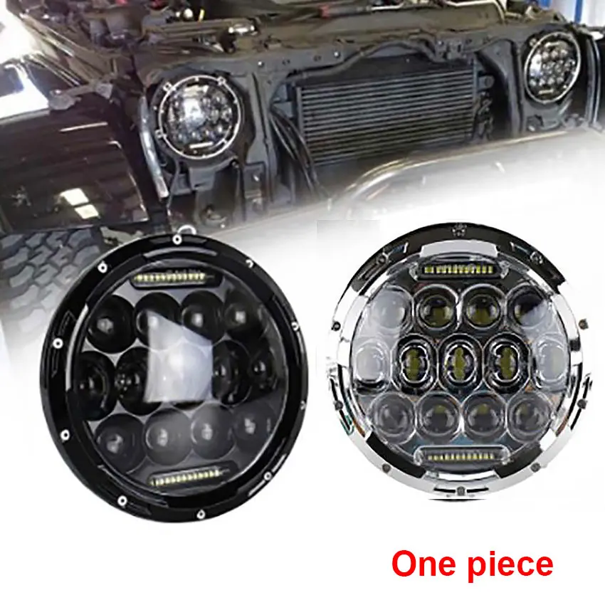 

1 Piece 75W Wrangler Headlights 7 Inch Harley LED Headlamps Off-road Modified Car Spotlight LED Bulbs For Cars Running Lights