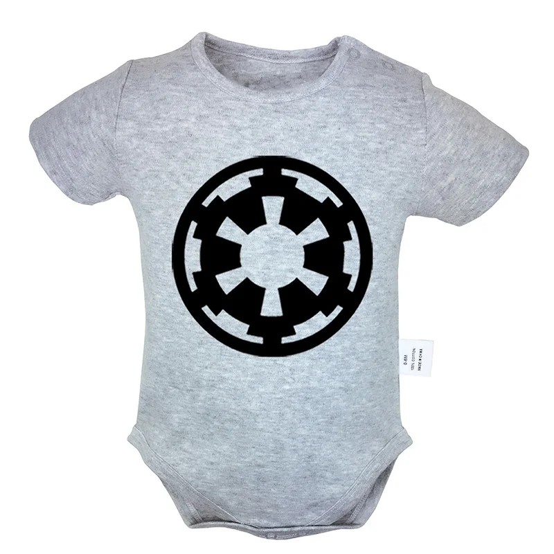 

Star Wars Galactic Empire Emblem Licensed Printed 0-18M Newborn Baby Girl Boys Romper Short Sleeve Jumpsuit Outfits 100% Cotton