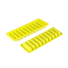 2 шт. Складной Безопасный 10 решетчатый Силиконовый поднос для льда кухонные инструменты для DIY летние прохладные напитки желтый
