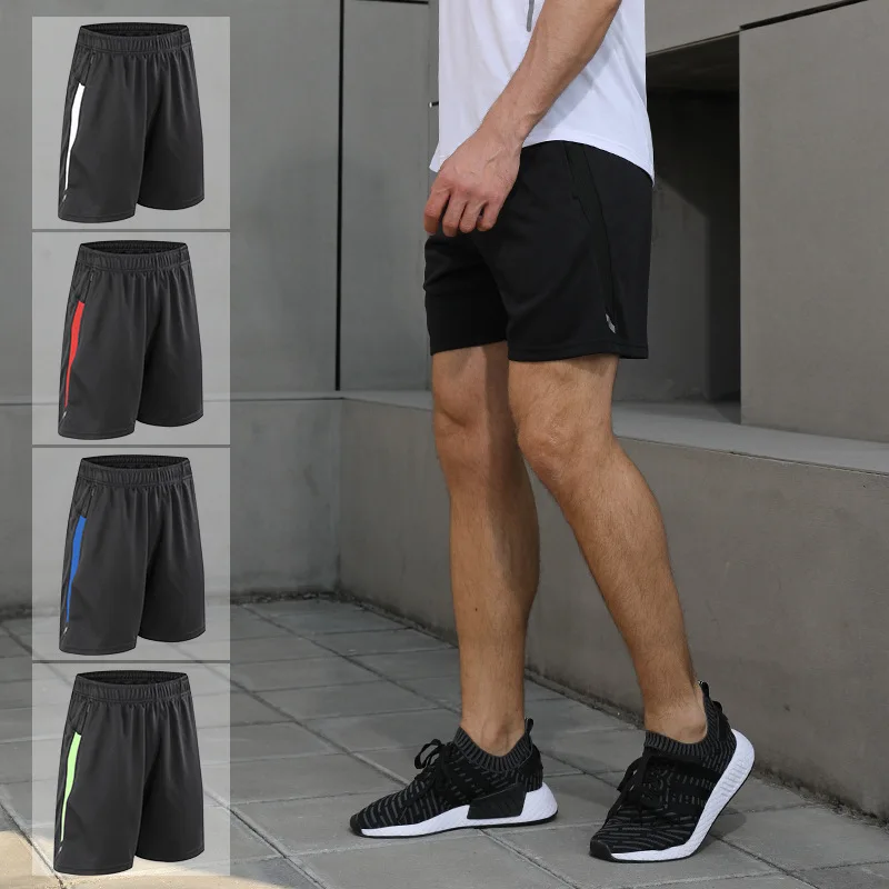 

New Gym Mens Sport Running Shorts Quick Dry Stripes Short Pants Breathable Men Large Size Soccer Tennis Training Beach Shorts