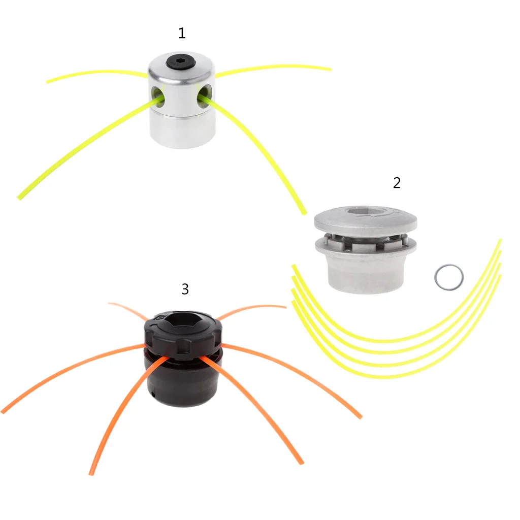 Алюминий Газонокосилки головы w/4 линии Кисточки режущая головка Газонокосилки Интимные аксессуары