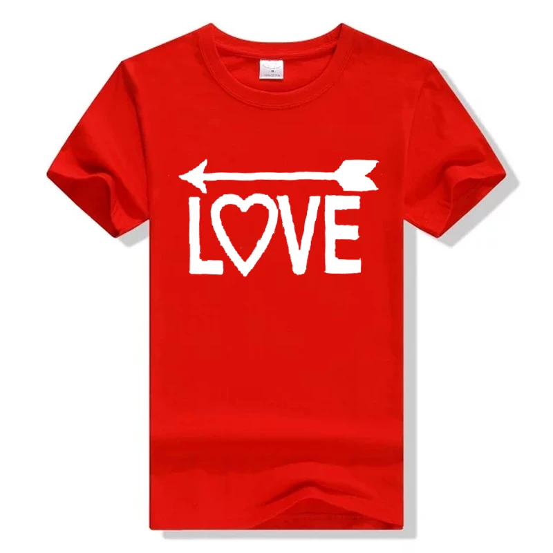 Couple T Shirt for Lovers One Love Arrows To Each Other Graphic Tees Couple Clothes Short Sleeve Unisex T-shirt