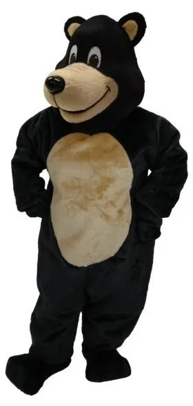 

Custom made Deluxe Black Bear mascot costume cartoon by express free shipping