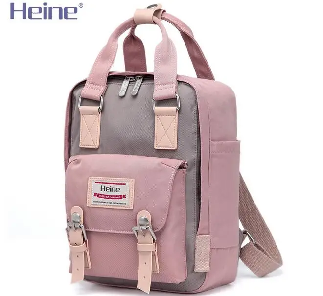 

Heine Small Nylon Mummy Diaper Bag Backpack Baby Care Travel Nappy Changing Mom Maternity Nursing Organizer Stroller 21*9*29CM