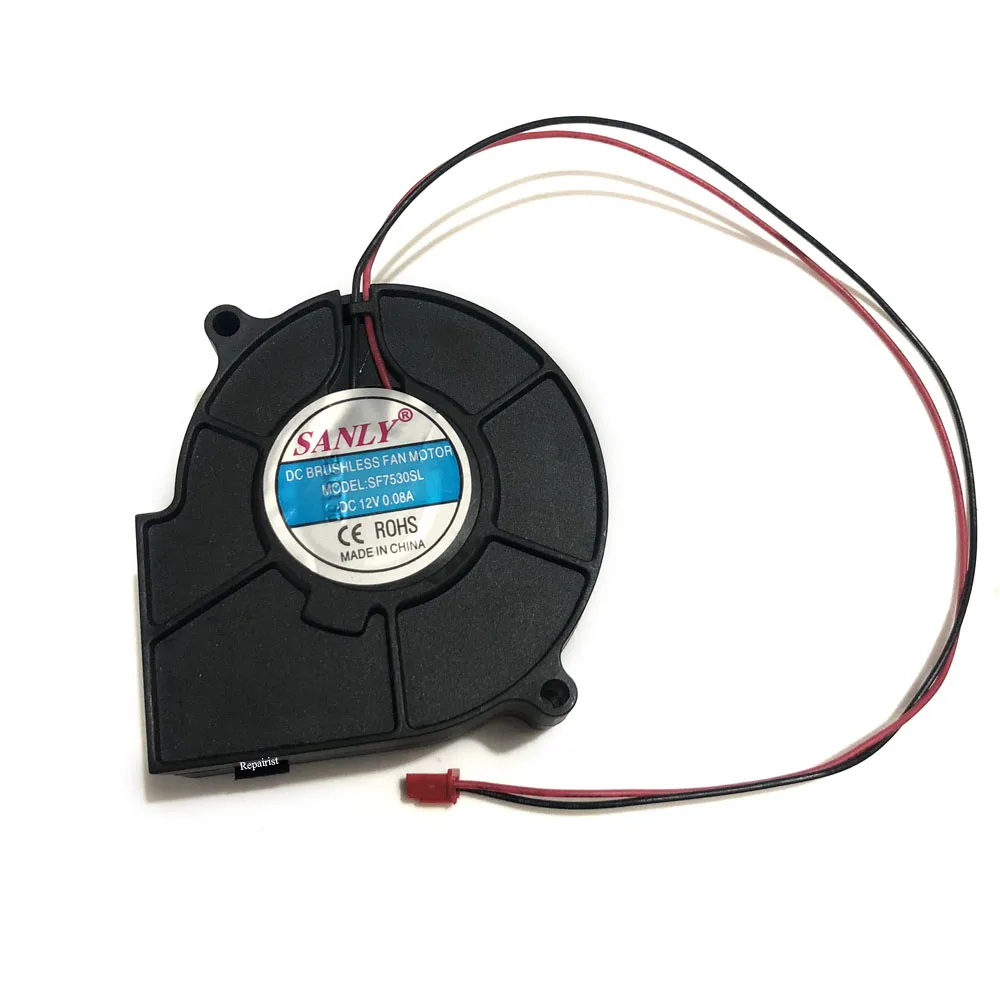 Ventilador Refrigerador Sanly Sf7530sl dc Brushless Ventilador Motor 0.08a 12v para Diferentes Modelos Umidificador
