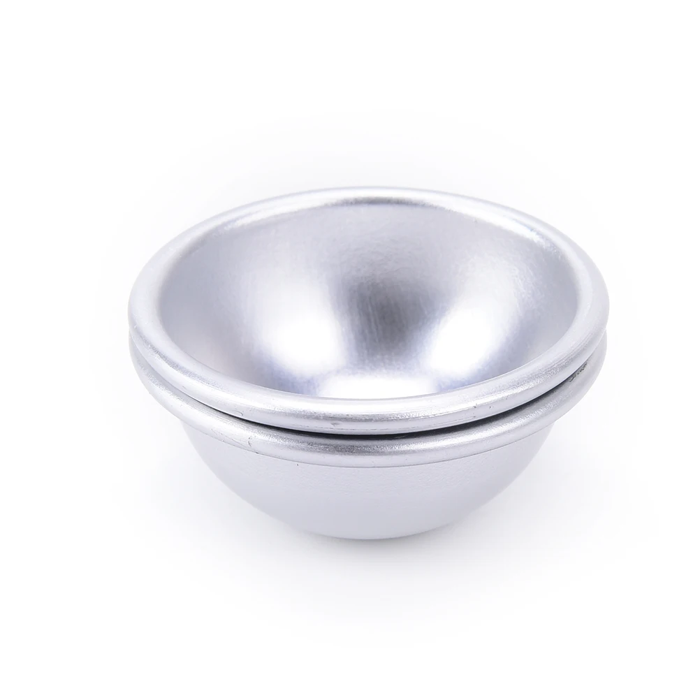 

1 Set/2pcs Aluminum Bath Bomb Cake Mold Ball Sphere Alloy Bath Bomb Mold Cake Baking Pastry Mould Tools