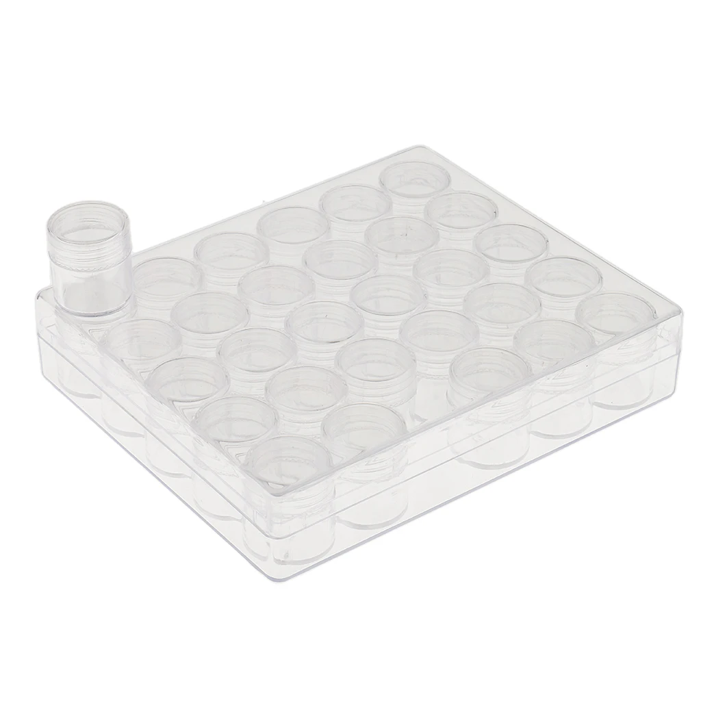 Empty 30 Slot Storage Box Nail Art Makeup Jewelry Craft Case Organizer Beads Container 