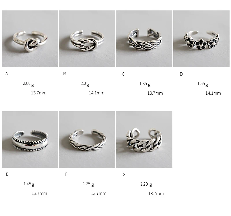 SHANICE, Ретро стиль, натуральная 925 пробы, серебряные, открытые кольца для мужчин и женщин, в стиле панк, тайское, серебряное, индивидуальный дизайн, кольцо, вечерние ювелирные изделия