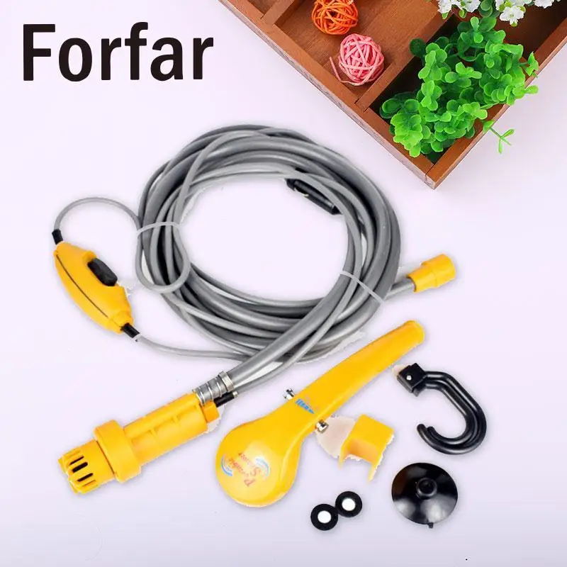 12V High Pressure Caravan Camper Electric Portable Shower Car Washer