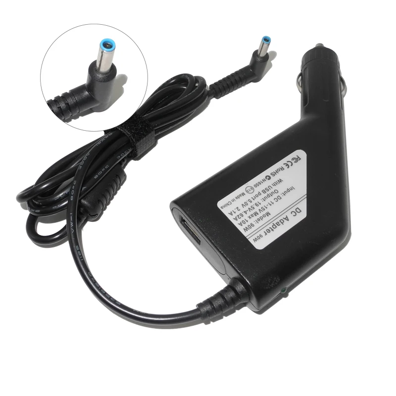 19.5V 4.62A Laptop Dc Car Adapter Charger for HP Envy 17 j106tx