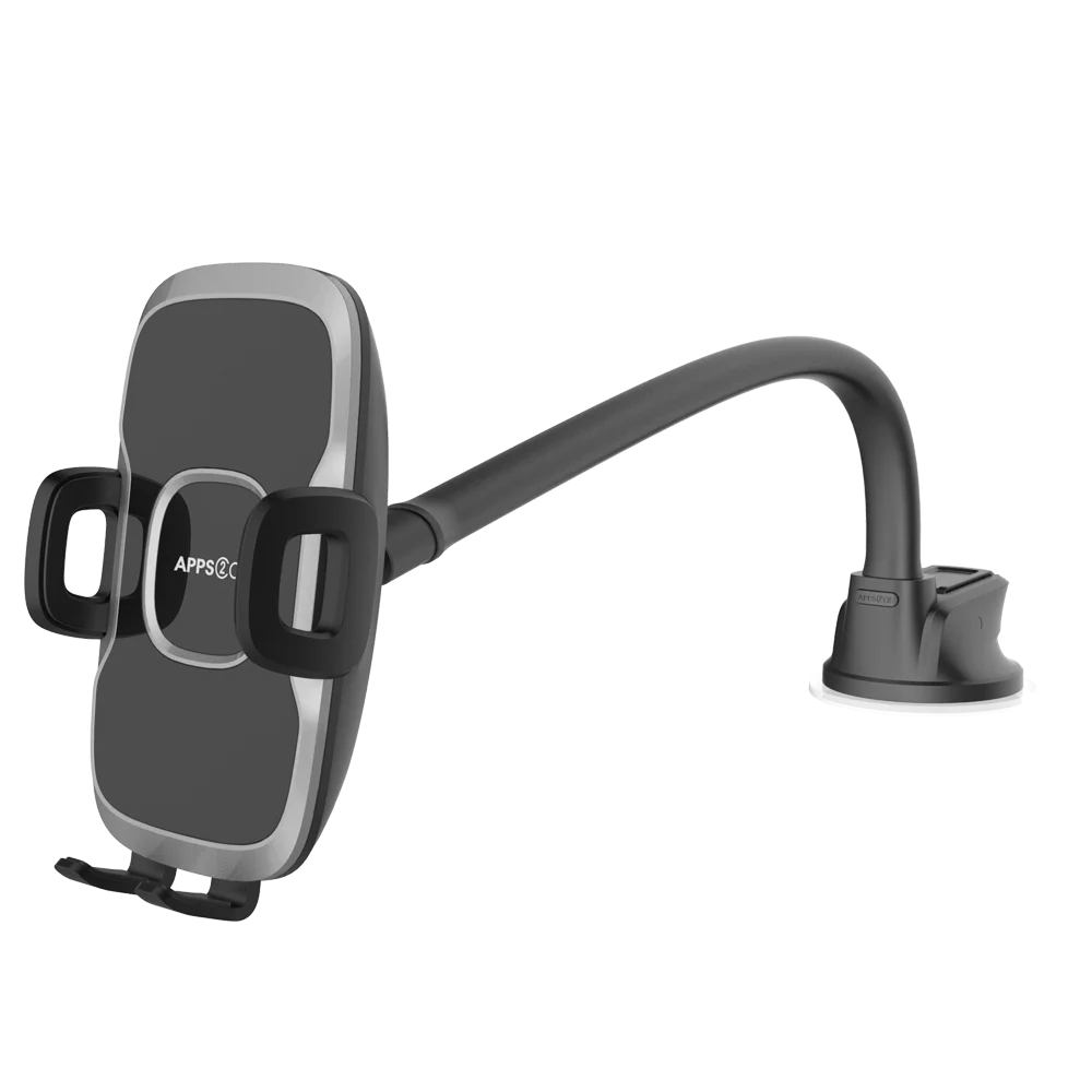 

Cell Phone Holder for Car [13" Gooseneck Extension], APPS2Car Windshield Long Arm Car Phone Mount Sturdy Sticky Gel Suction Cup