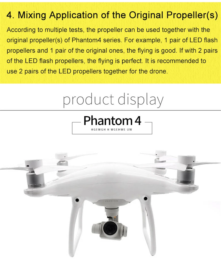 STARTRC Phantom 4 Pro Led Винт 9450 Flash реквизит с USB Зарядное устройство Blink мигающий лезвие Cw против часовой стрелки для DJI Phantom 4 Pro 4Pro +