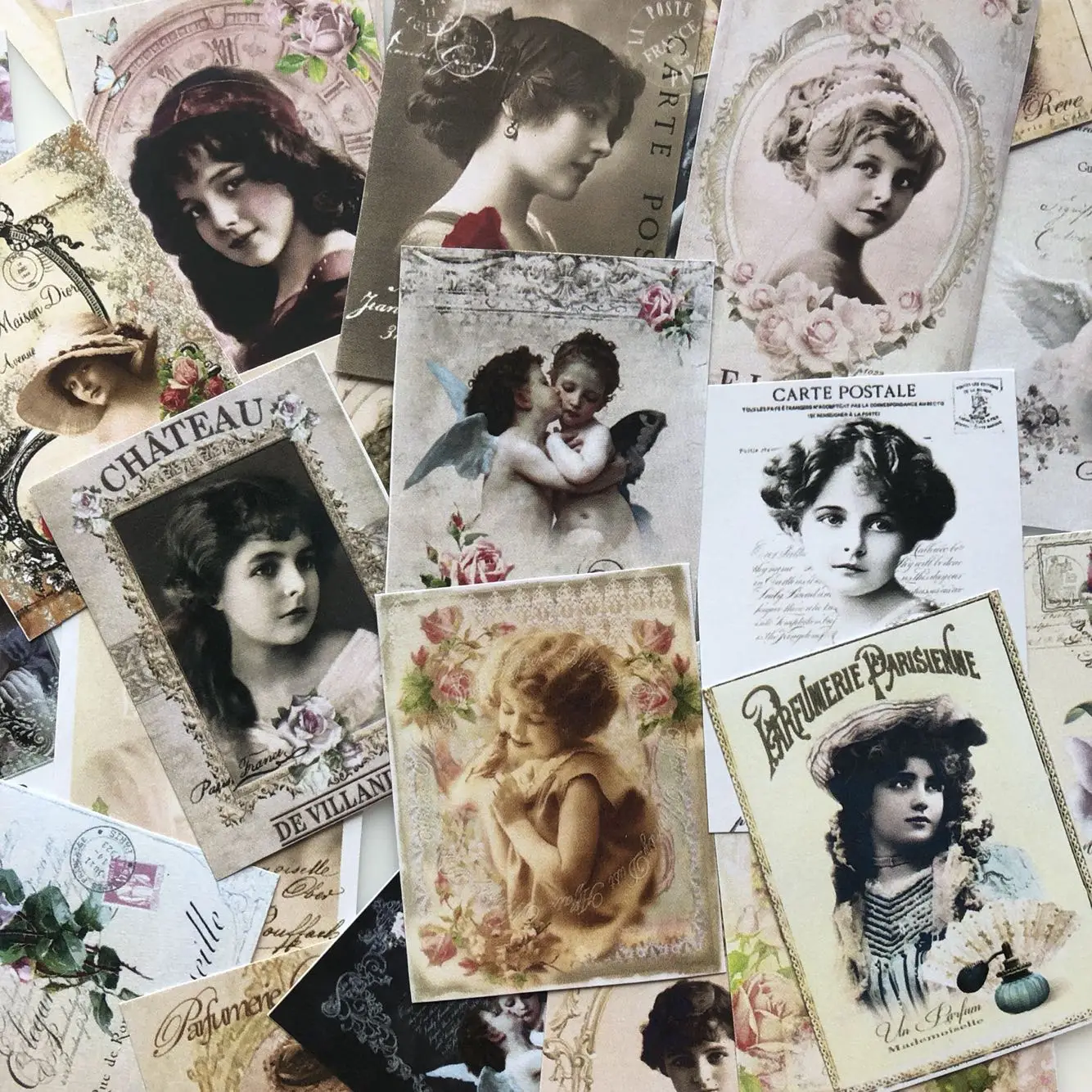 

31PCS\SET Vintage European and American Sweet girl Journal Material Paperd ecorative sticker /DIY craft photo albums