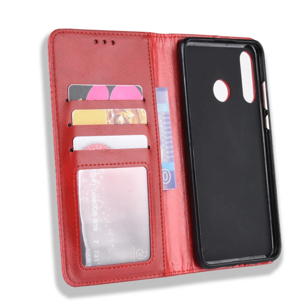 huawei snorkeling case Sang Trọng Retro Da Slim Flip Cover Huawei P30 Lite Ốp Lưng MAR-LX1M MAR-LX2J Ví Thẻ Đứng Từ Quyển Sách Bao Da Ốp Lưng Điện Thoại huawei phone cover