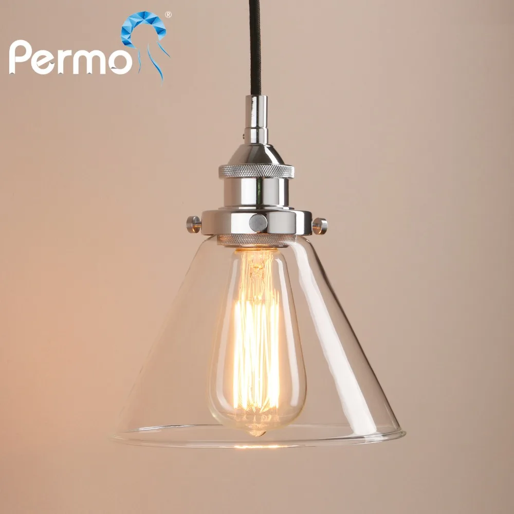 

Permo Retro Pendant Lights Modern Glass Pendant Ceiling Lamp Hanglamp Luminaire Vintage Lighting Fixture Dining Loft Bar Decor