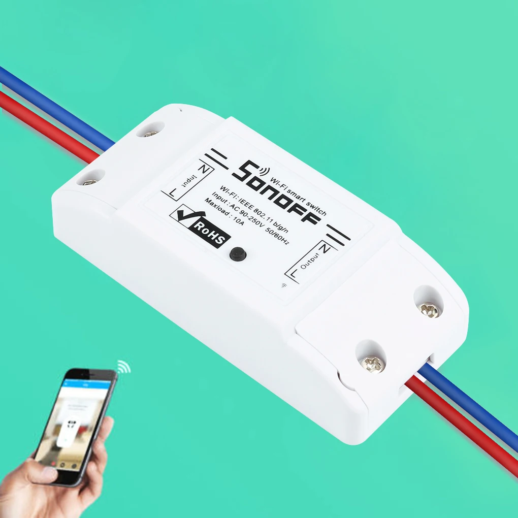 

ITEAD Sonoff Wireless Wifi Smart Intelligent Switch APP Control Home Automation Module Timer Smart Switch New