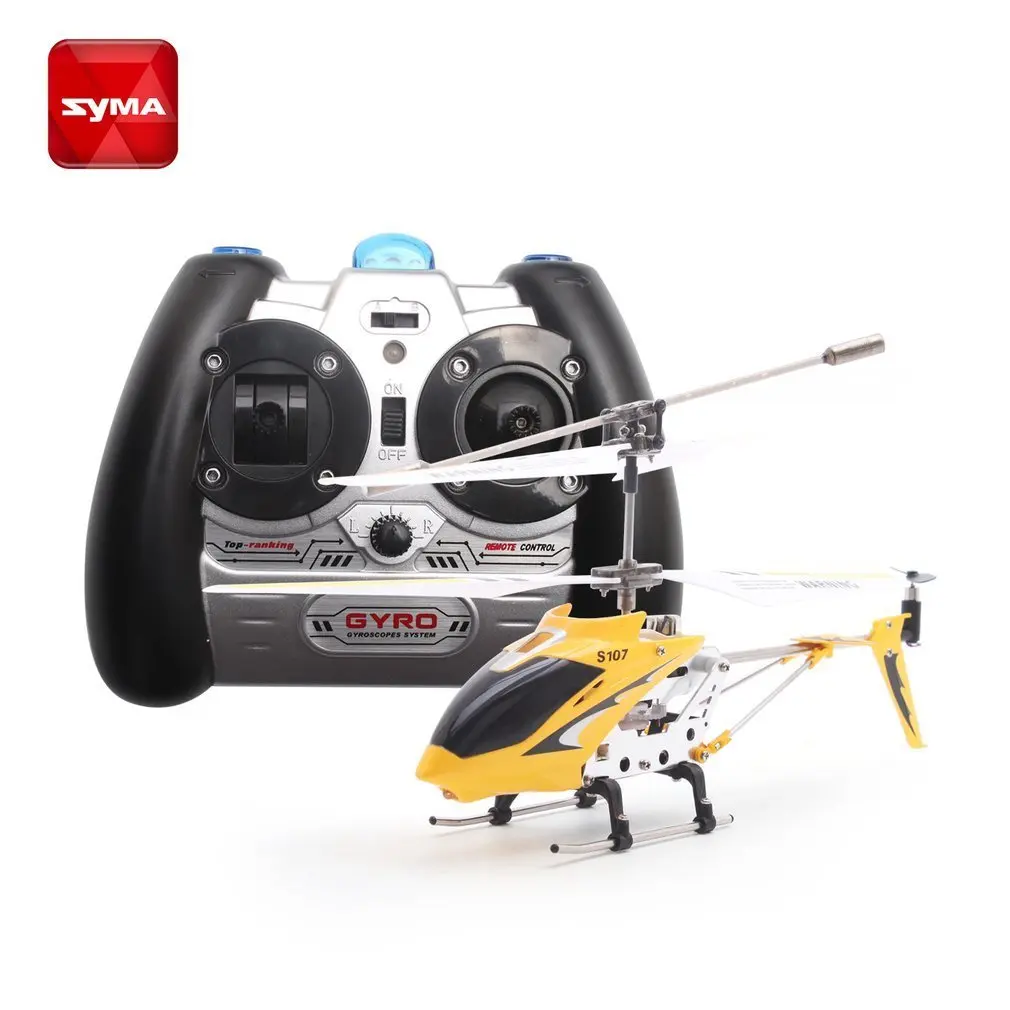 Syma S107G гироскоп металлический инфракрасный радиоприемник 3CH мини вертолет RC пульт дистанционного управления Летающий беспилотник для игрушек подарок RTF