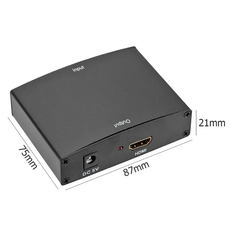 ALLOYSEED YPBPR к HDMI 1080P HDMI к RGB YPbPr Компонентный видео конвертер с R/L аудио адаптер конвертер для ТВ ПК DVD монитор