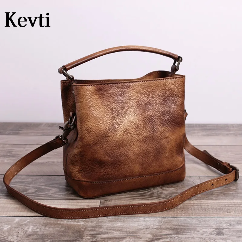 Genuine Leather Handbag Women Vintage Cowhide Shoulder bag High quality Cool Fashion 3D color bags Female Tote Messenger Ladies